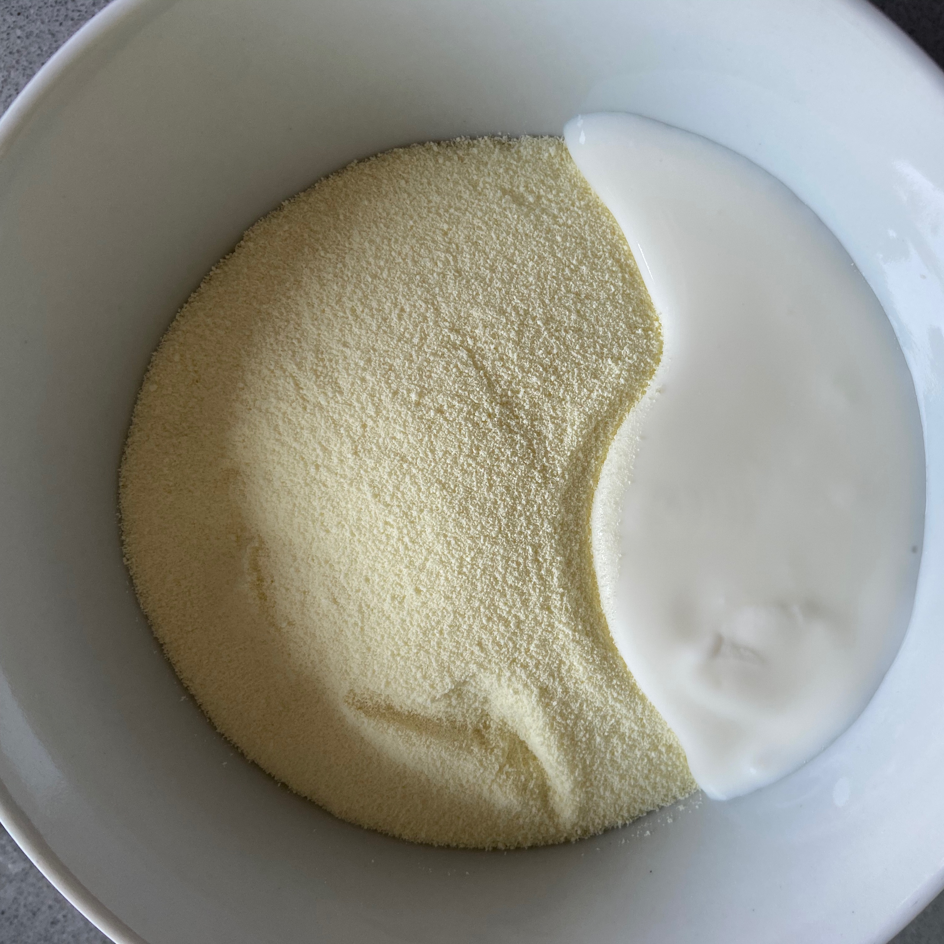 无油无糖｜超浓郁酸奶条（消耗奶粉）的做法 步骤1