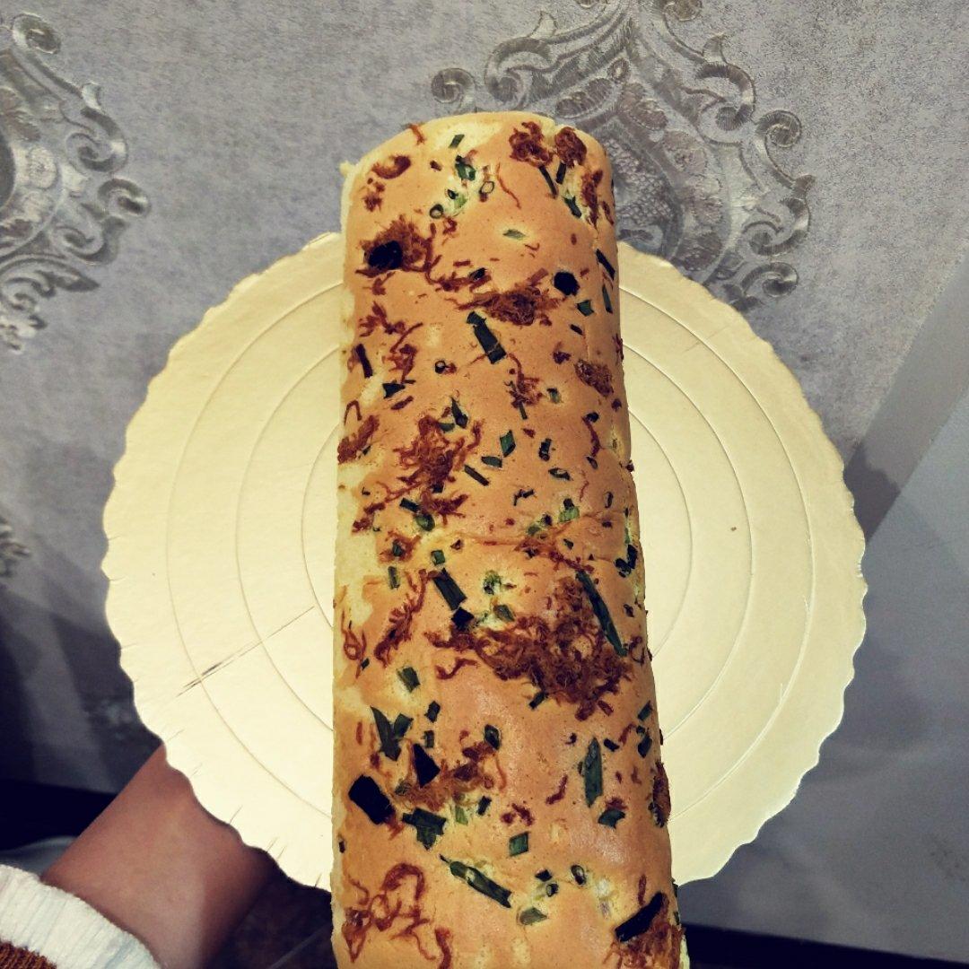 香葱肉松肥蛋糕卷～
