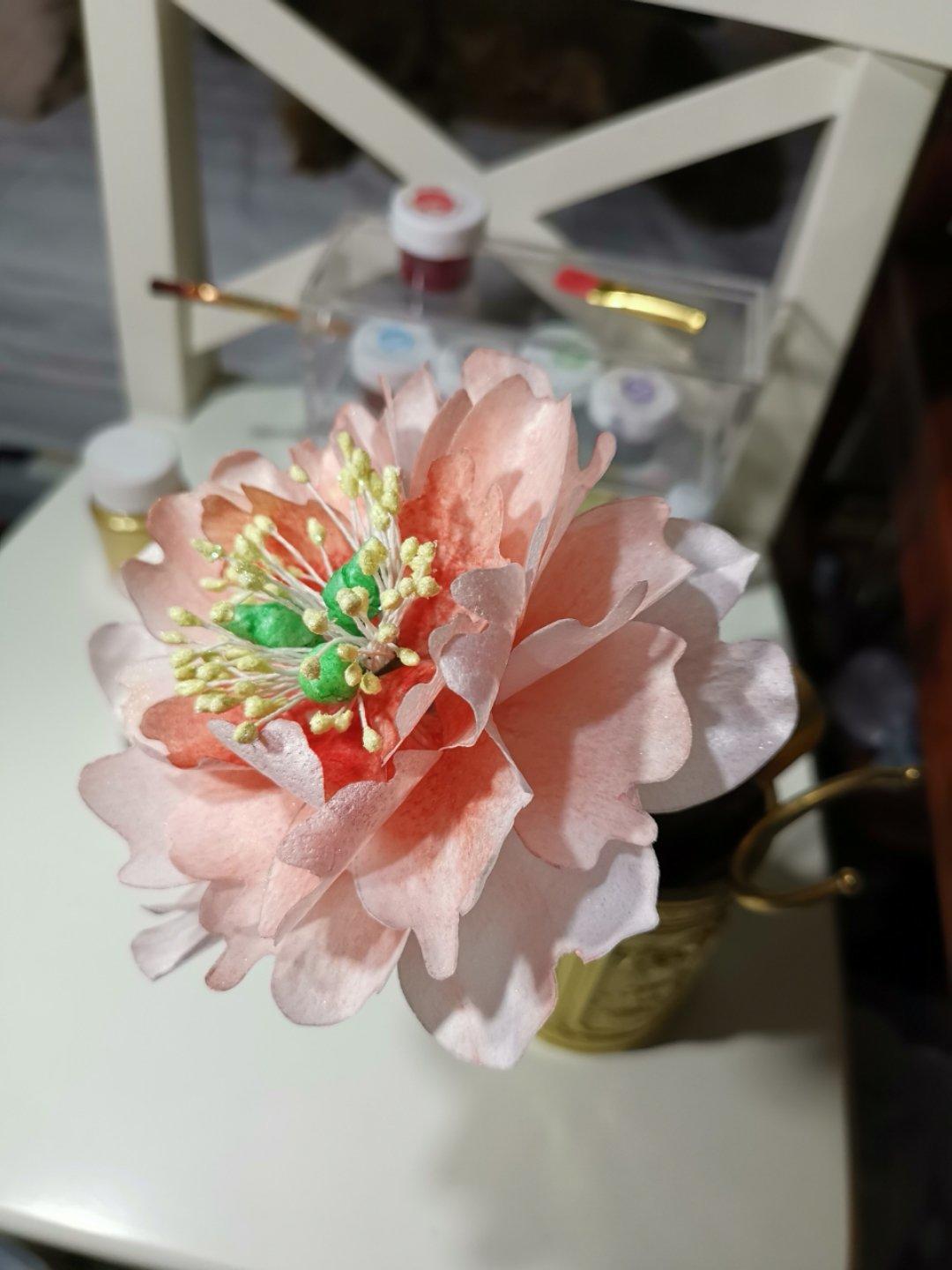 糯米纸、糖纸花-玫瑰