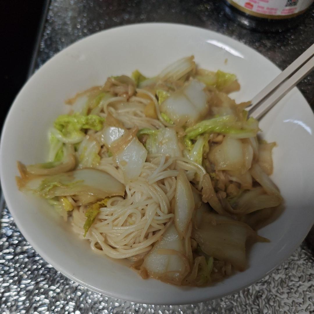 二人食～炝炒白菜拌面🍜