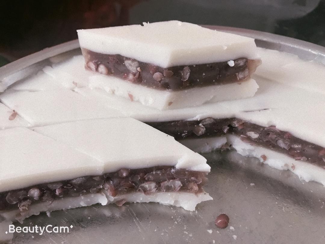 椰汁红豆糕(马蹄粉版)