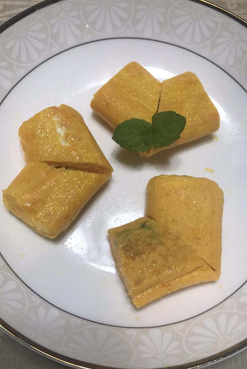 虾仁芝士爱心玉子烧