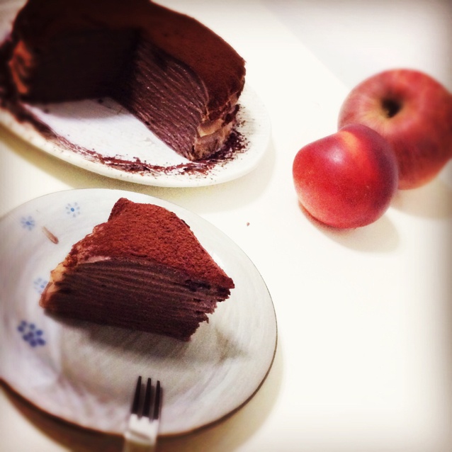 巧克力千层可丽饼