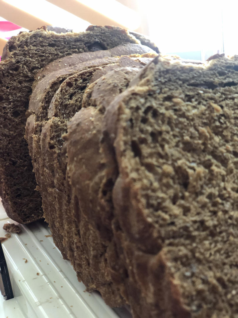 65%全麦吐司 王后粗麸/粗粒全麦粉 无奶低糖低油也可以很松软的粗粒全麦吐司