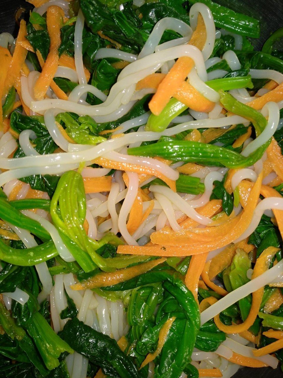 菠菜拌粉丝