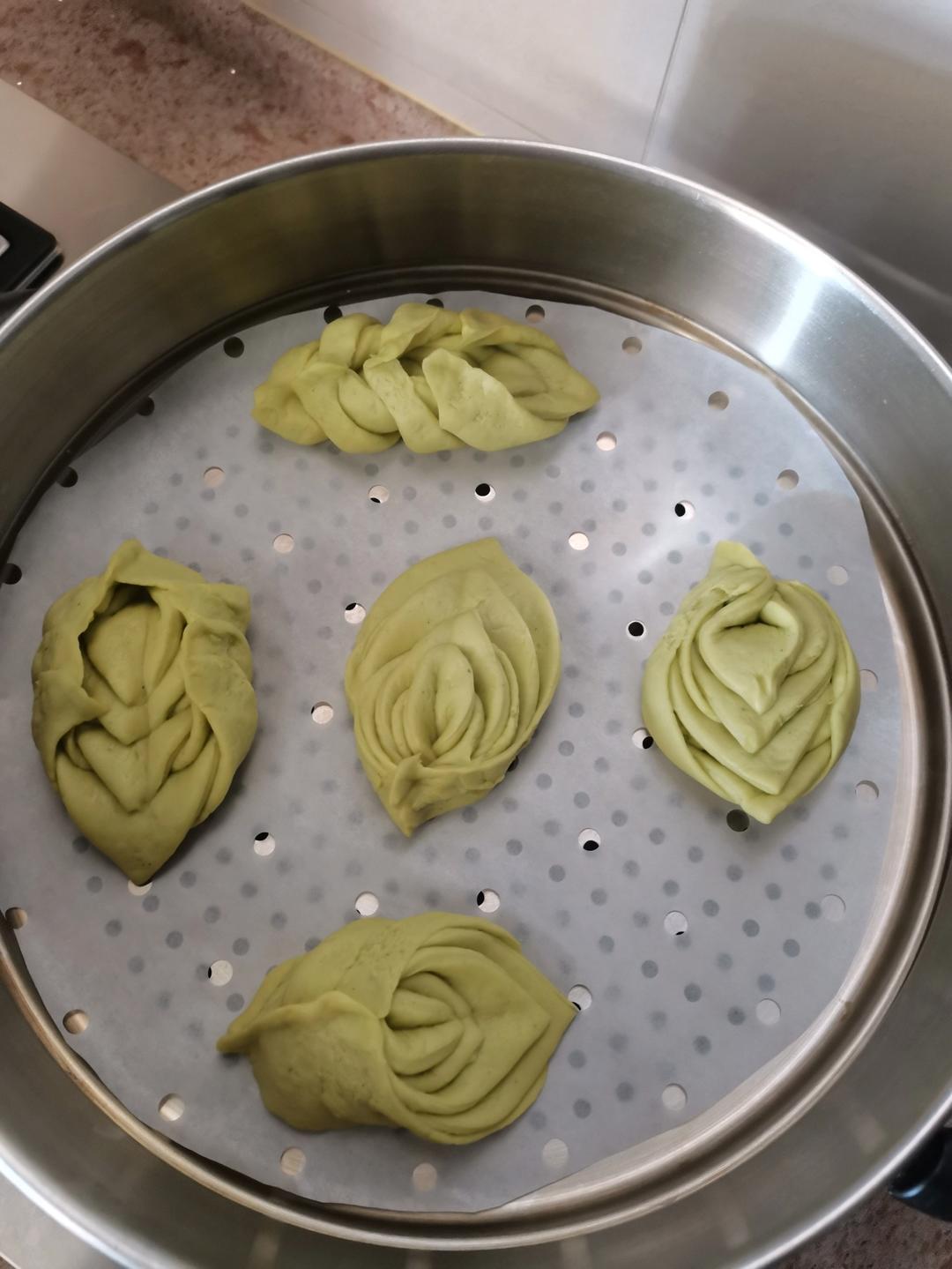 菠菜柳叶馒头