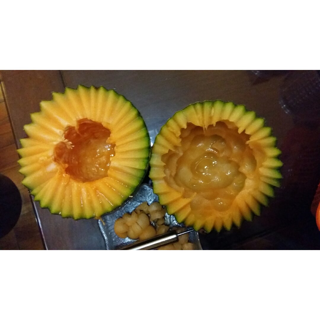 哈密瓜水果拼盘
