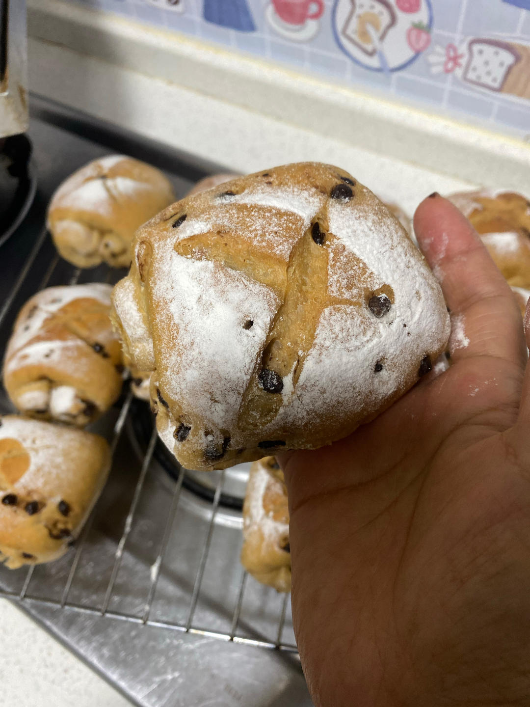 咖啡巧克力面包卷