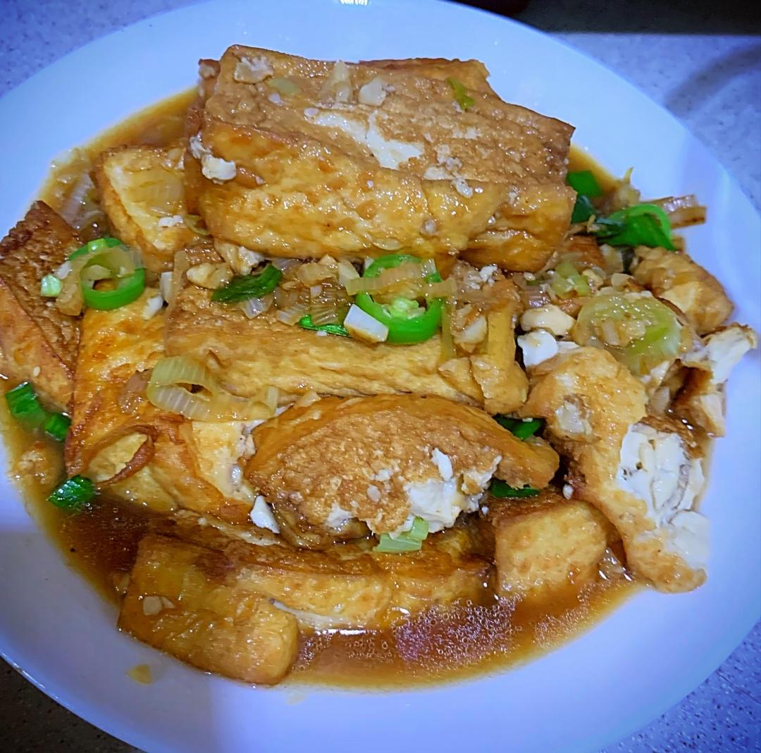 焖煎豆腐