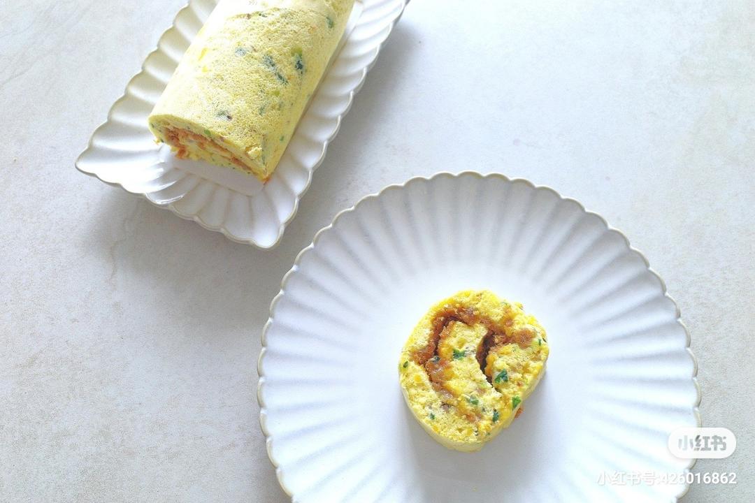 小葱肉松瑞士卷