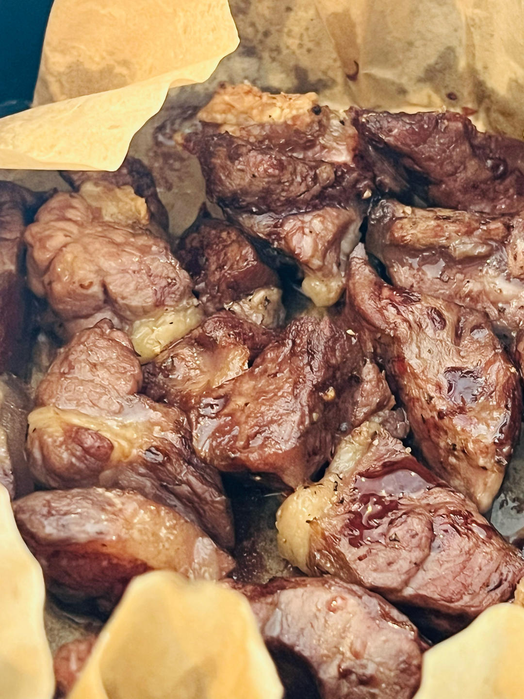 空气炸锅版烤牛肉粒