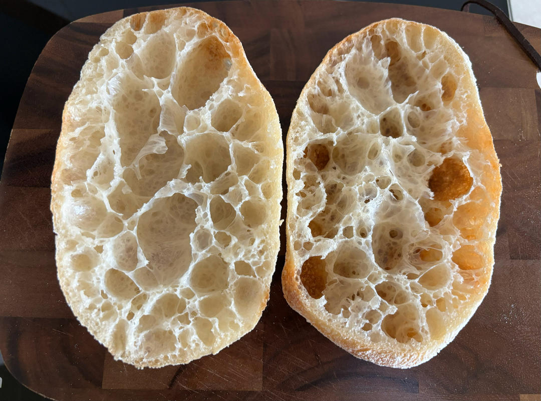 鲁邦种冷藏隔夜法恰巴塔Ciabatta（练习记录）