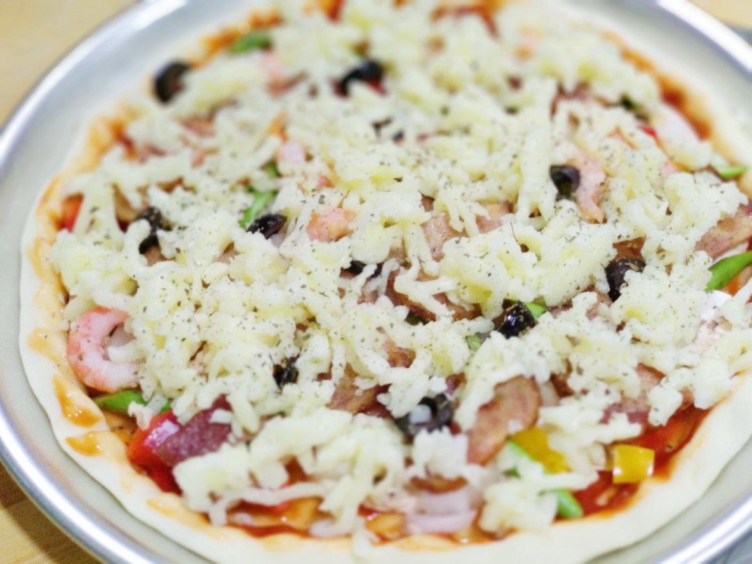 意式蘑菇鸡肉披萨