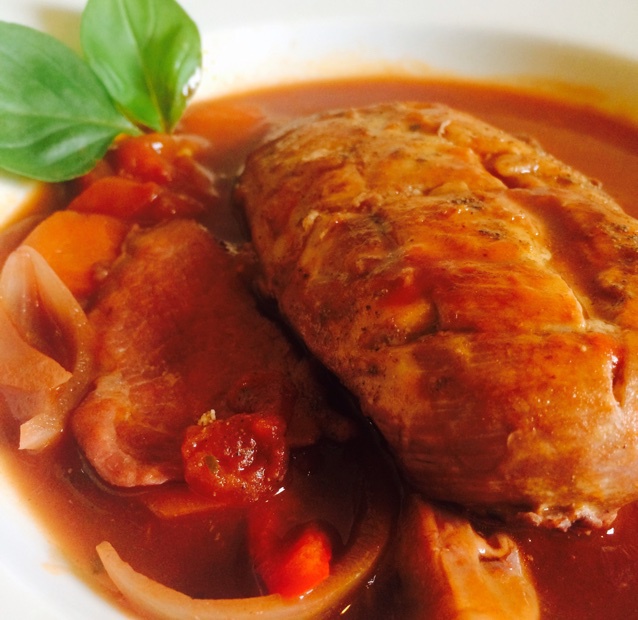 不粘人的猫_做的法国红酒烩鸡coq au vin