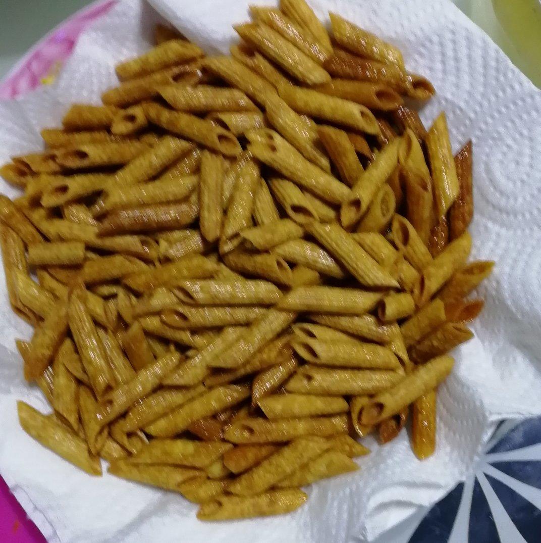 快手小零食炸意面