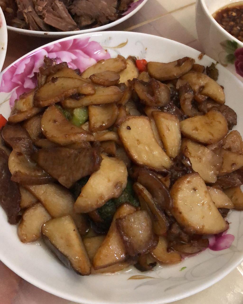 肉炒杏鲍菇