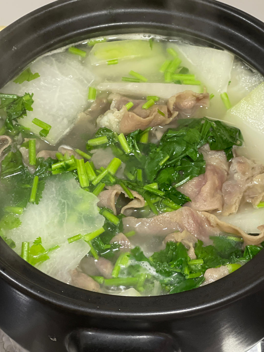 冬瓜肥牛汤（无油）