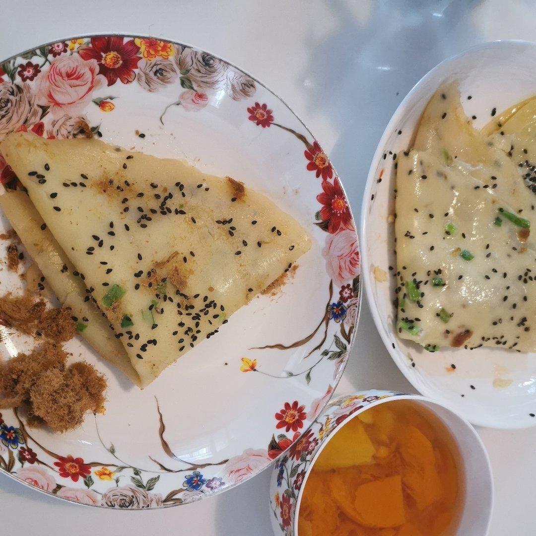 奶香葱花蛋饼（低筋面粉版）