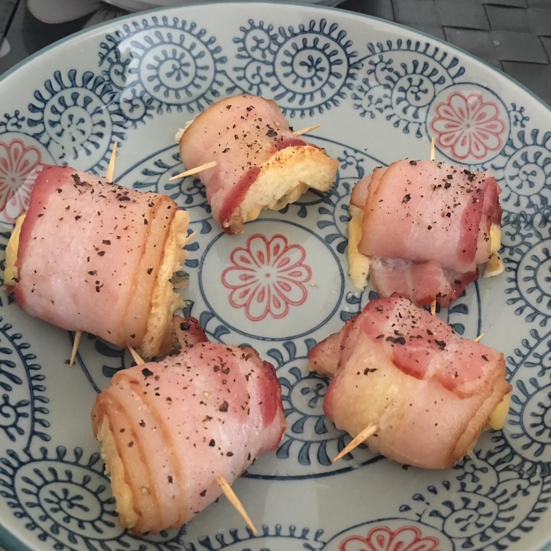 培根吐司鸳鸯卷