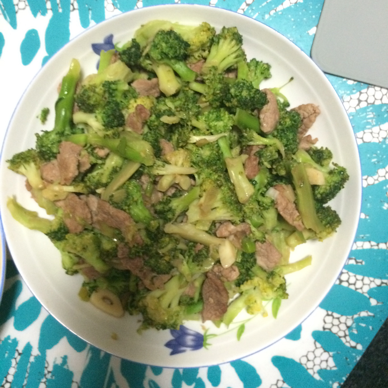 西兰花炒肉片