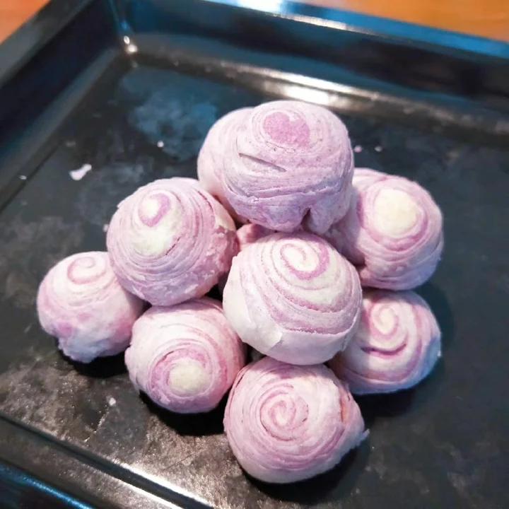 麻薯香芋酥/台湾大甲芋头酥(无猪油完美复刻2015.10修订各种抹茶酥、绿茶酥、蛋黄酥、紫薯酥通用哟）