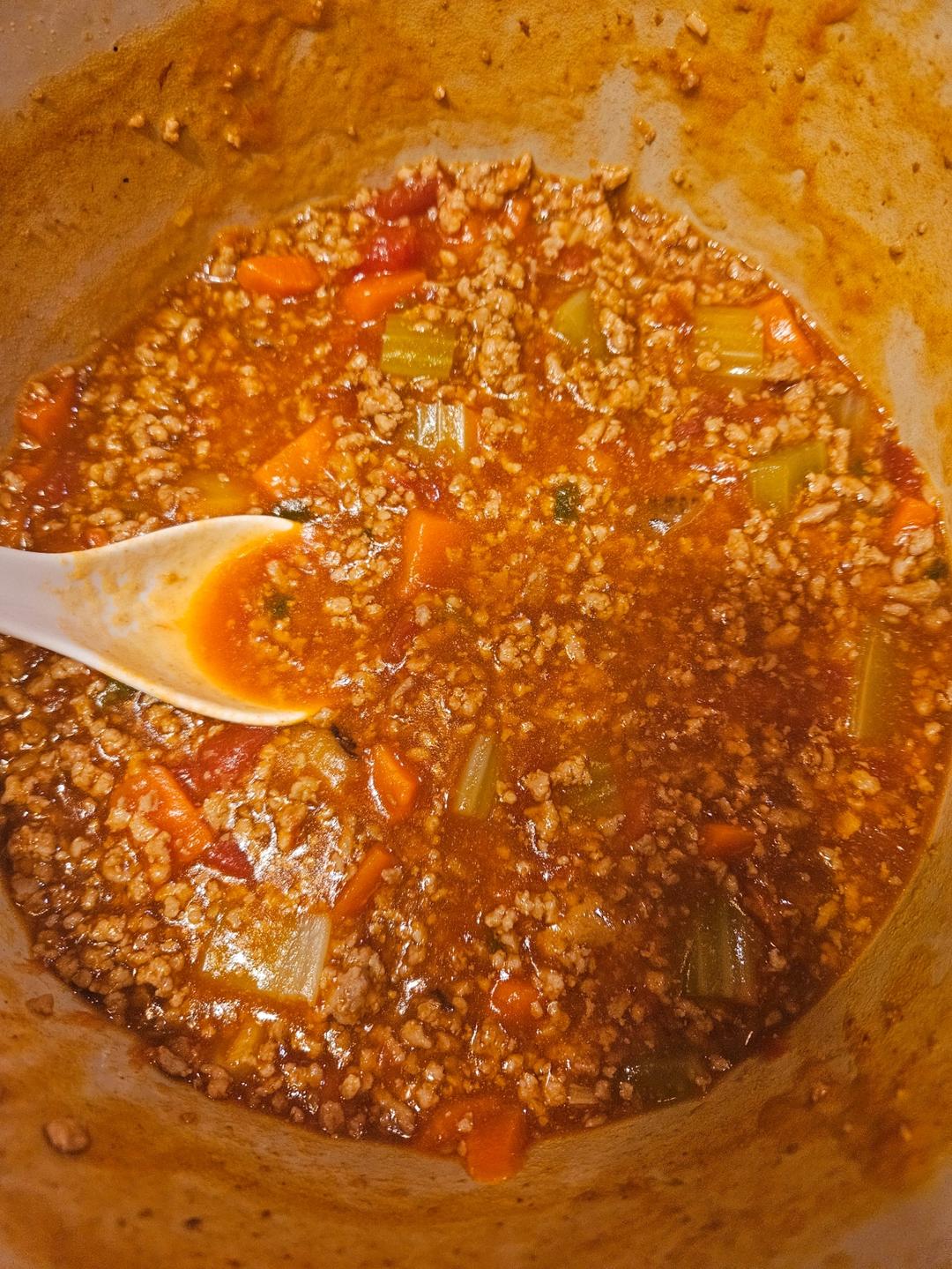 简单好吃的番茄肉酱面