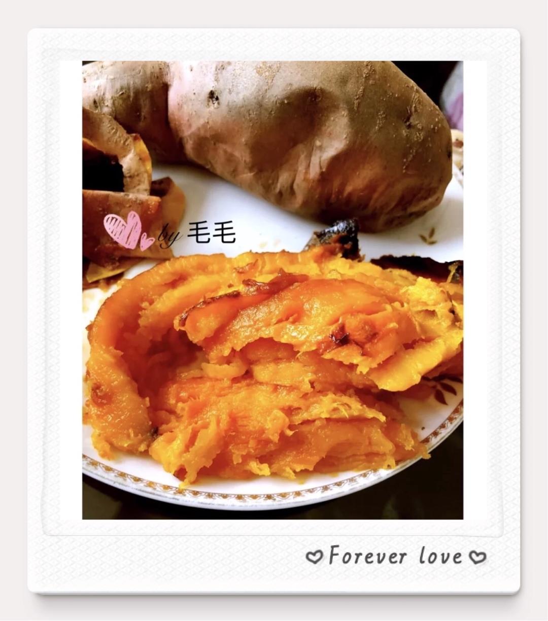 滋滋冒油的烤红薯🍠