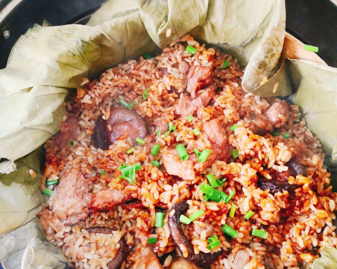 懒人午饭——荷叶糯米饭