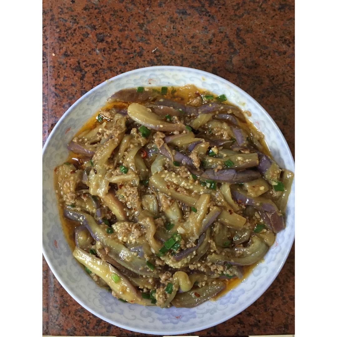 红烧肉沫茄子