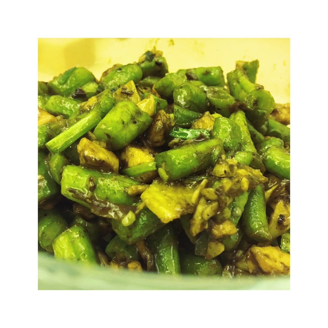 榄菜肉末四季豆