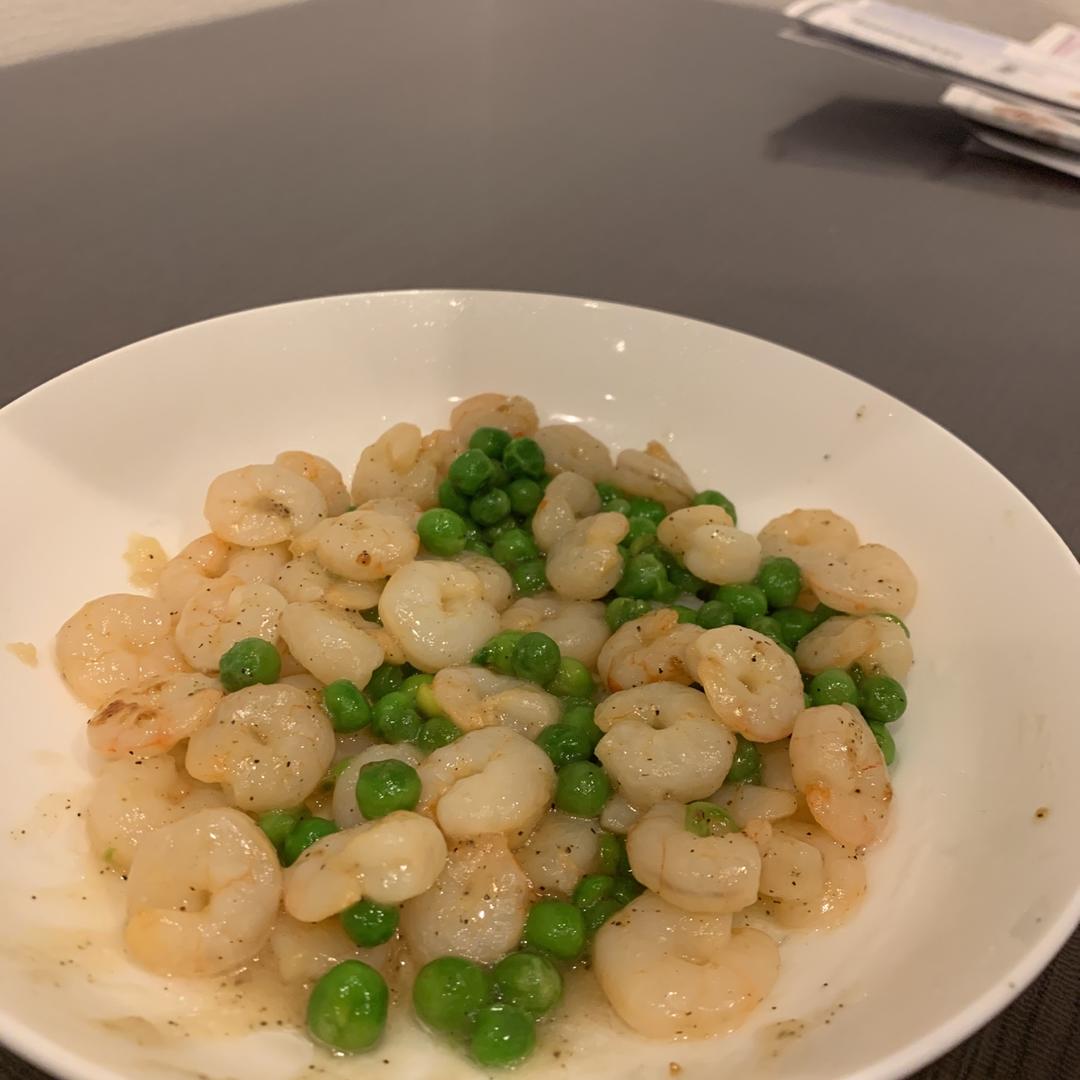 豌豆炒虾仁