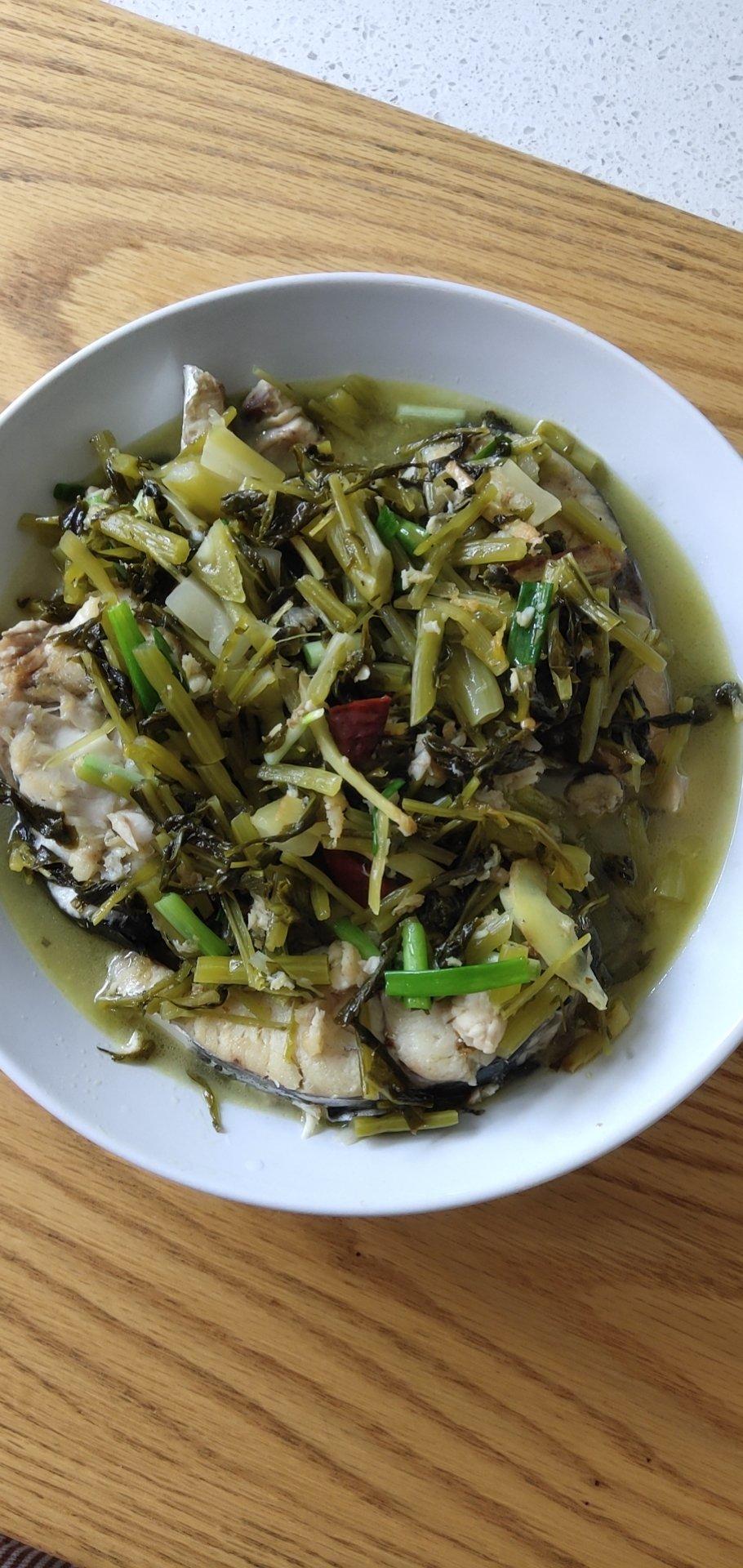 淡定1158做的雪菜马鲛鱼