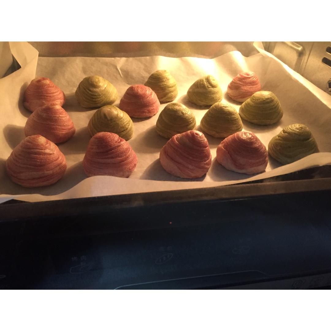 蛋黄酥~紫薯、抹茶、原味~花好月圆，中秋快乐~内附一次做六色蛋黄酥方法~