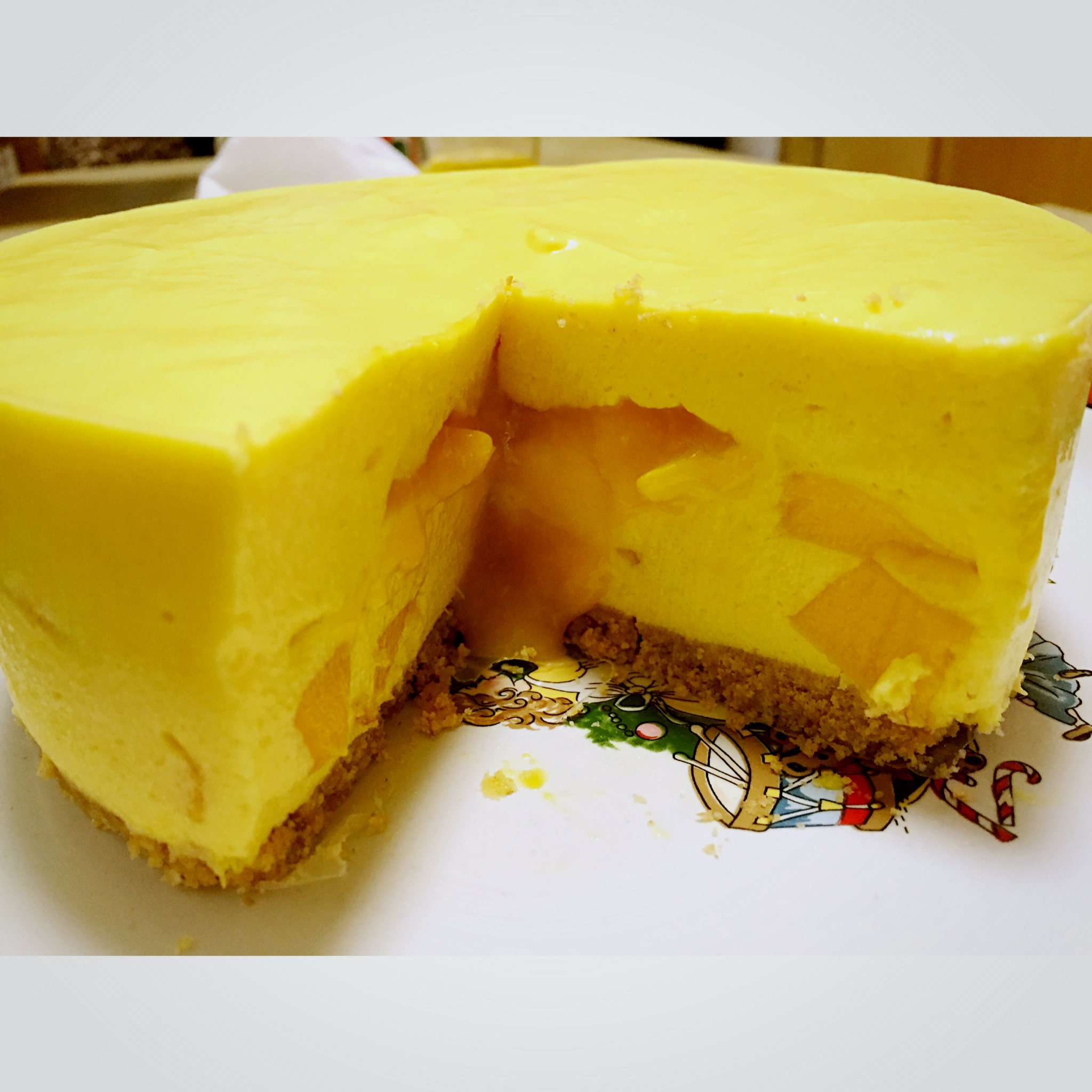 《Tinrry下午茶》教你做芒果流心慕斯（6寸配方）