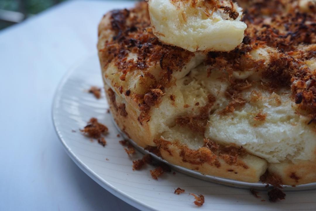 肉松手撕面包—超软会爆浆的面包哟