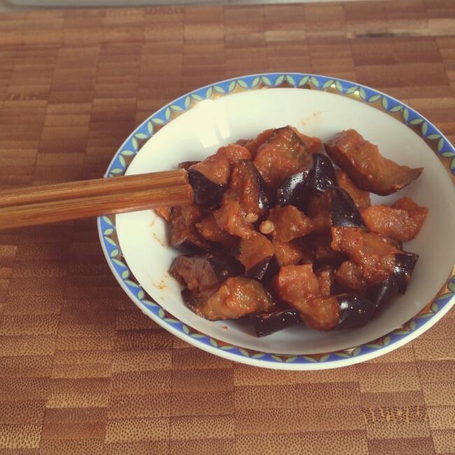 日式蜂蜜辣酱渍茄子