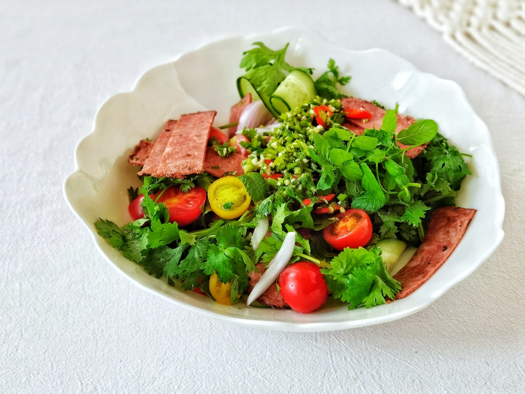 高蛋白轻食｜泰式牛肉片沙拉的做法 步骤7