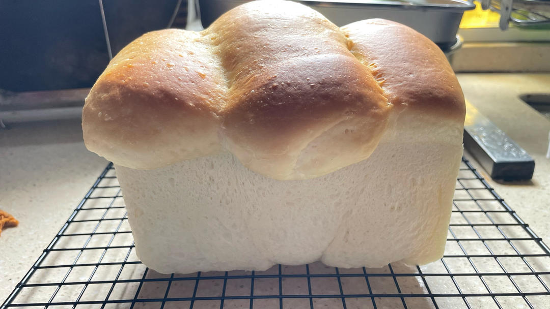 超软拉丝牛奶吐司🍞一次发酵
