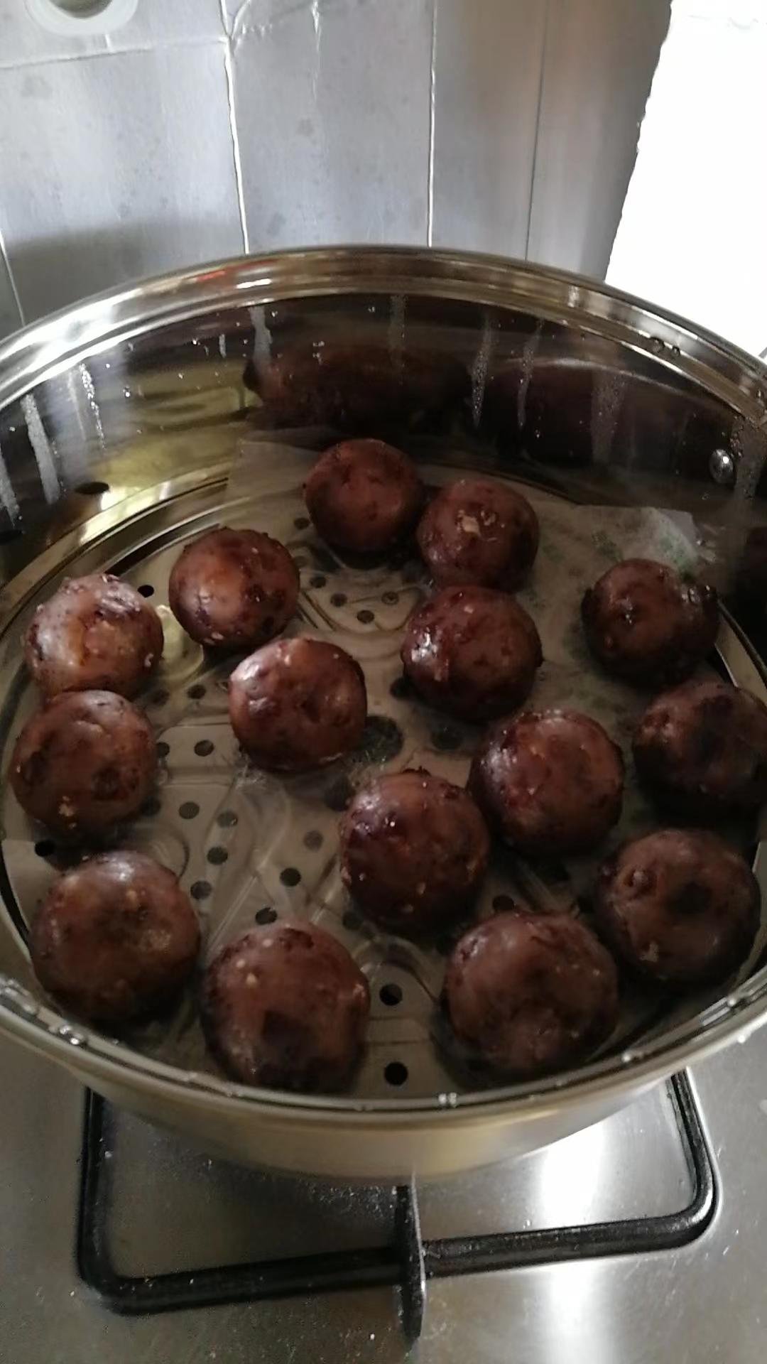 红豆红枣糯米团子，香甜软糯超好吃！