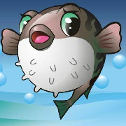 小河豚气鼓鼓