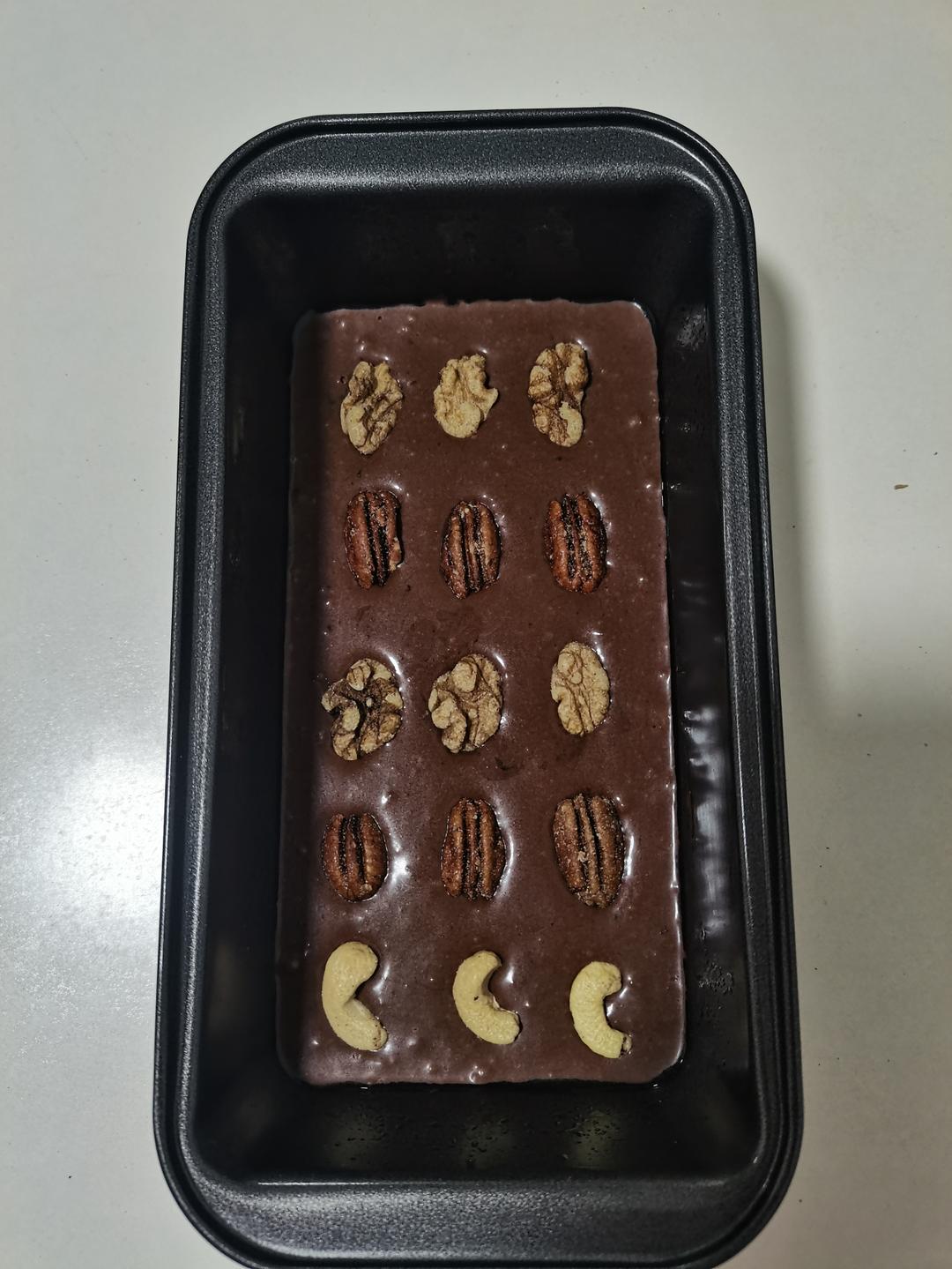 香蕉巧克力布朗尼（无油无糖版）