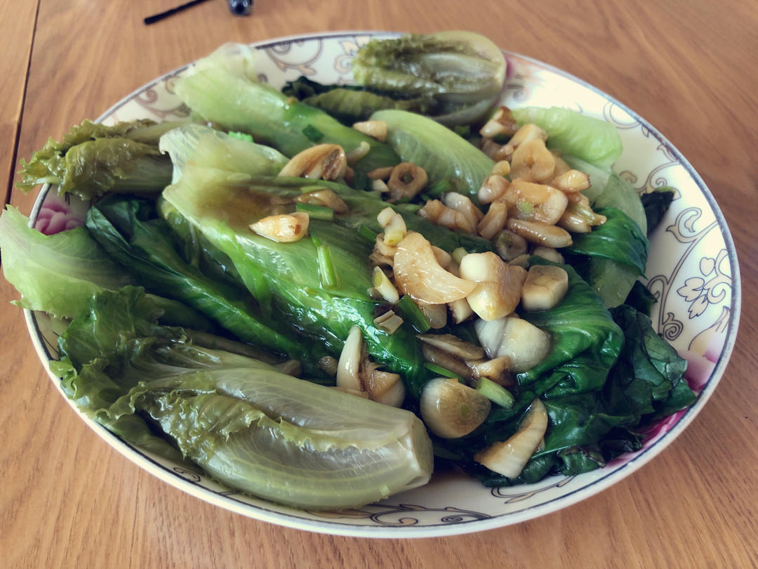 白灼生菜