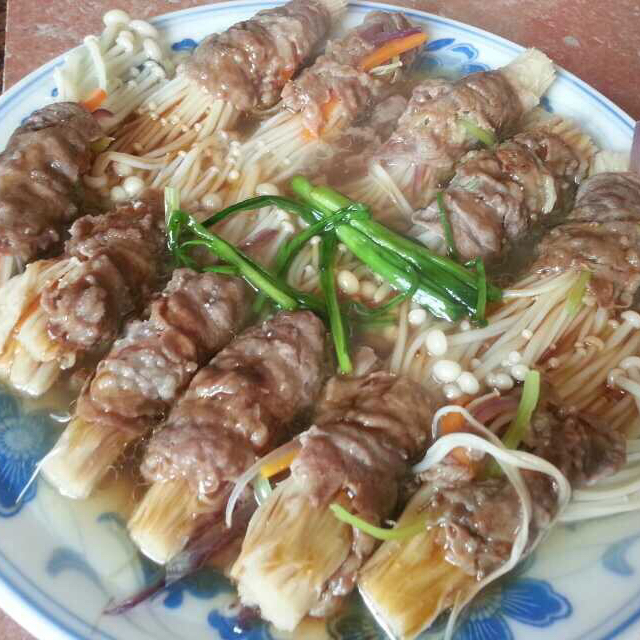 肥牛金针菇卷