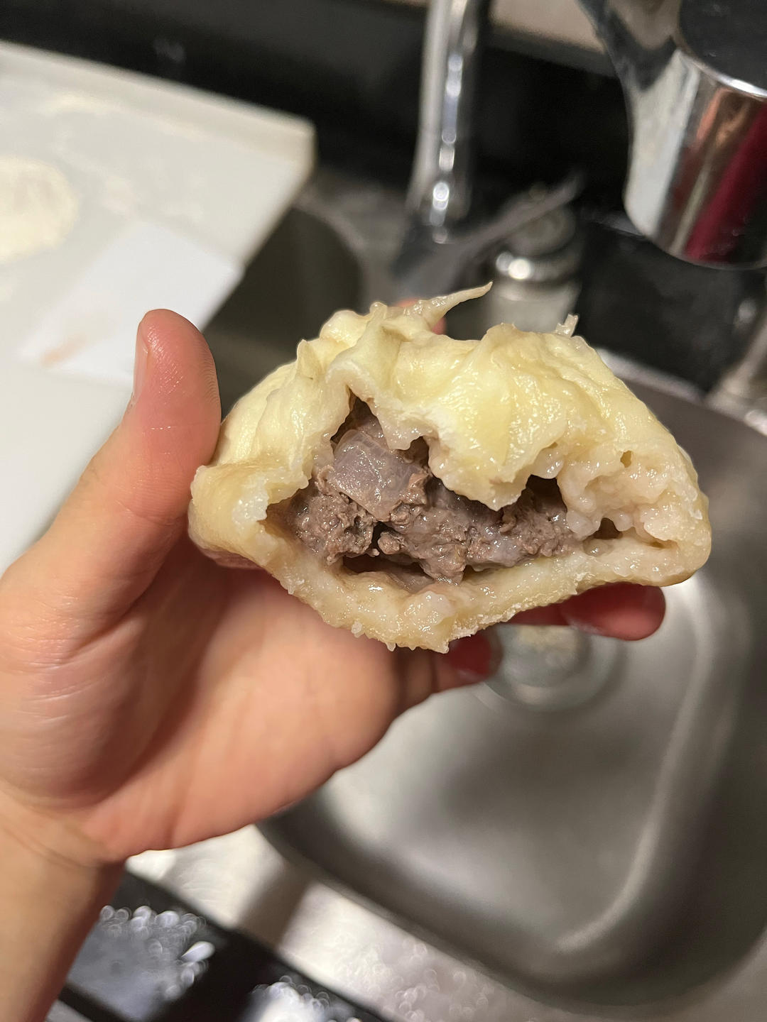 爆汁牛肉包子（附视频，一次性发酵）