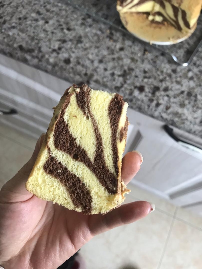 绿斑马戚风蛋糕