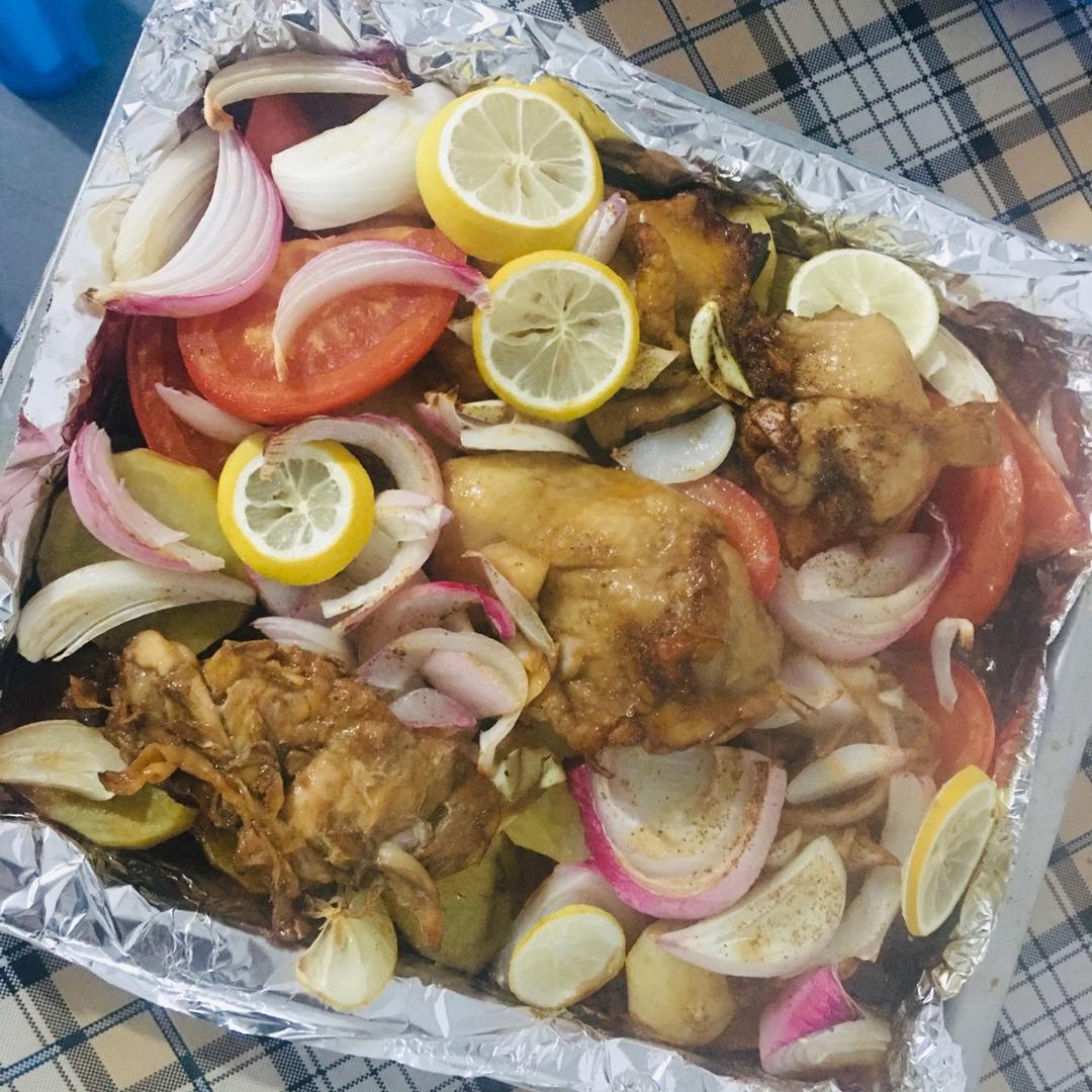 小清新柠檬番茄烤琵琶腿【SURE石崎秀儿烤箱食谱】