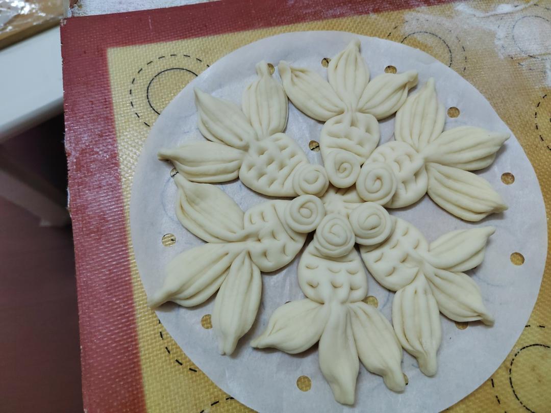 花样面食，锦鲤馒头