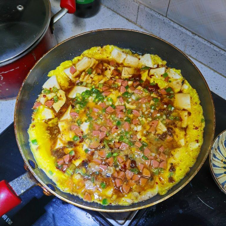 胡豆94做的鸡蛋抱豆腐巨下饭巨好吃