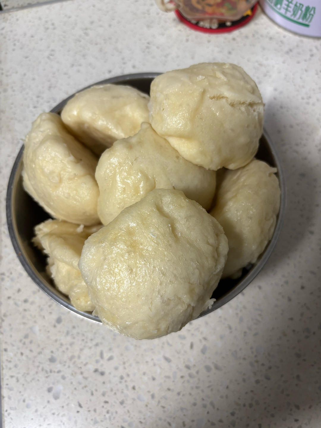 纯手工奶香馒头【无泡打粉，无添加】