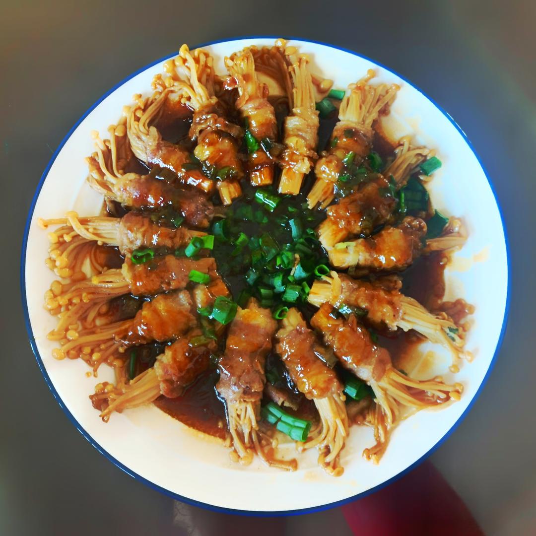 肥牛金针卷的做法